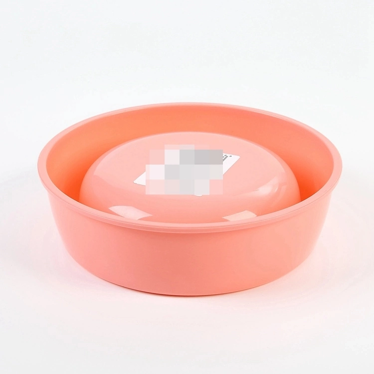 Plastic PP Durable Round Dog Cat Pet Water Feeding Bowls