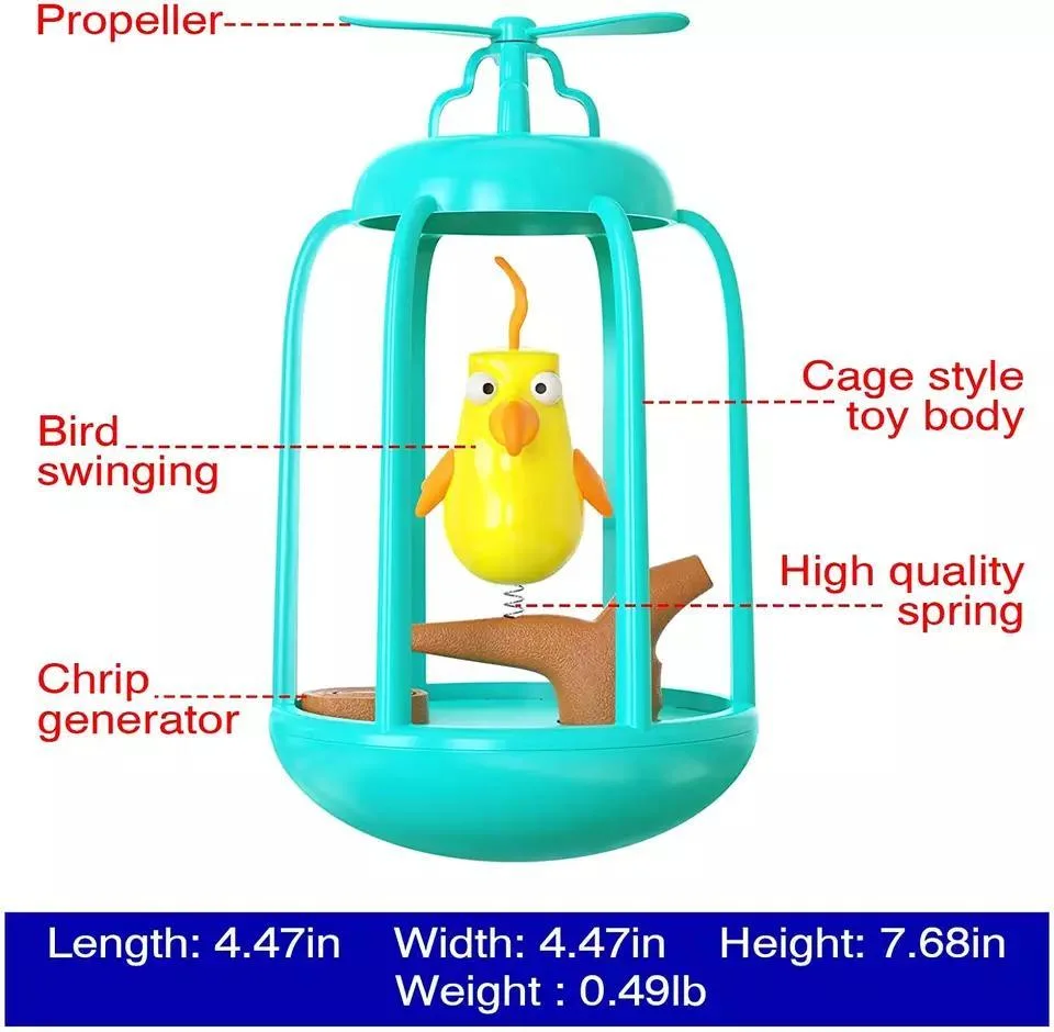 Interactive for Indoor Kitten Bird Cage Cat Toys Pet Supplies Cats Chase Toy Birthday Gift