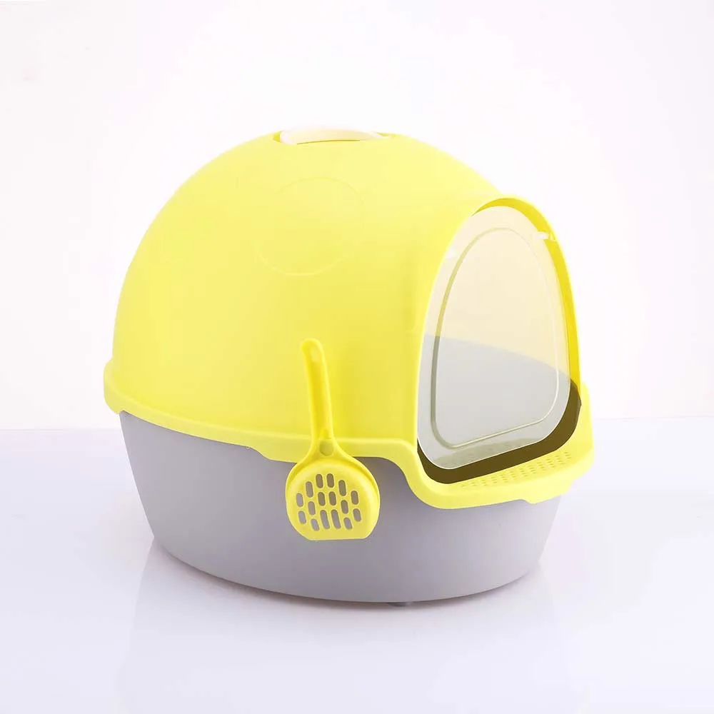 Fully Enclosed Cat Litter Box Ladybug Shape Cat Litter Toliet